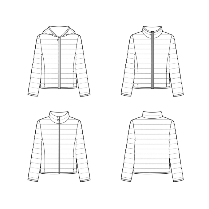 E-Book Nähfrosch Damen-Jacke EMPUK, german