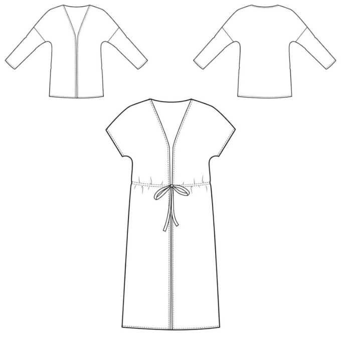 E-book Nähfrosch Damen Kimono FLORES, Duits