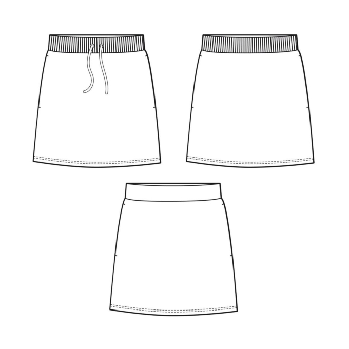 E-Book Nähfrosch Damen Rock mit Shorts CERGAS, duits