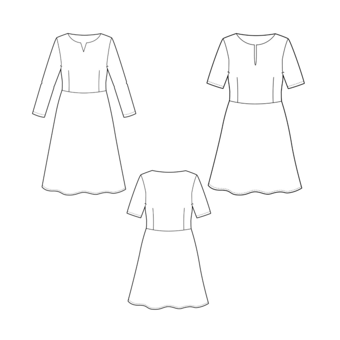 E-Book Nähfrosch Damenkleid KINI, german