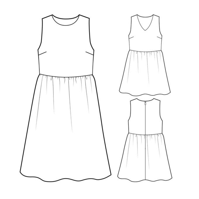 E-Book Nähfrosch Damenkleid MERIAH, german