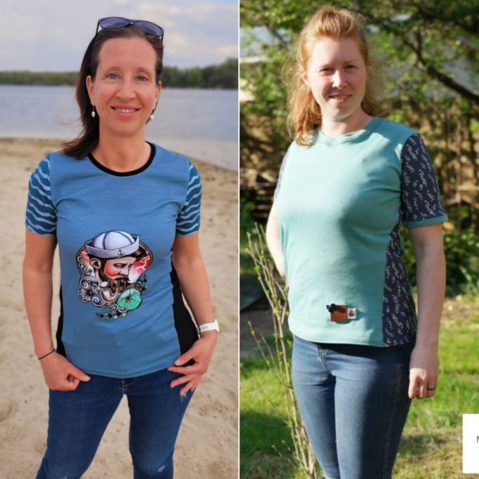 Ebook patron t-shirt femme Keren Nähfrosch, en allemand