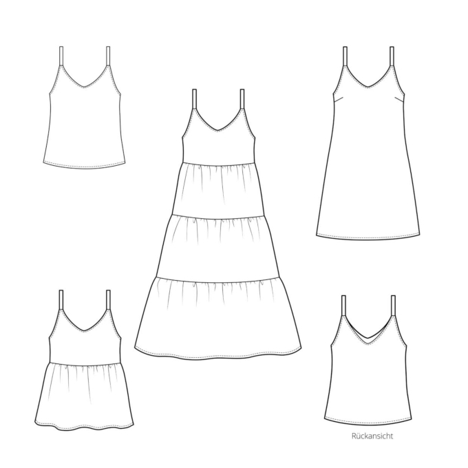 E-Book Nähfrosch Damentop/Kleid BULU, duits