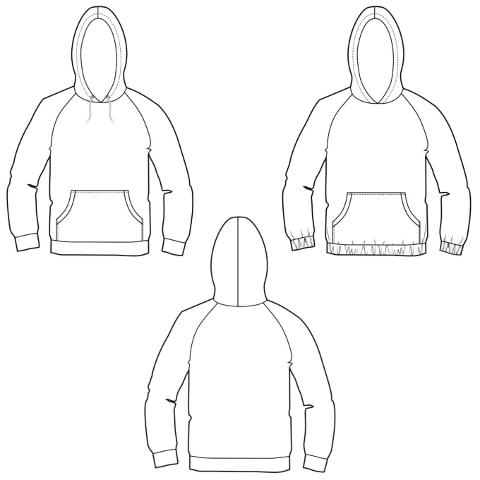 Ebook patron sweat-shirt Unisex TIBU Nähfrosch, en allemand