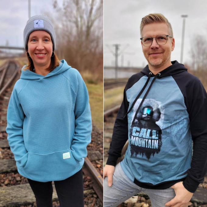 Ebook patron sweat-shirt Unisex TIBU Nähfrosch, en allemand