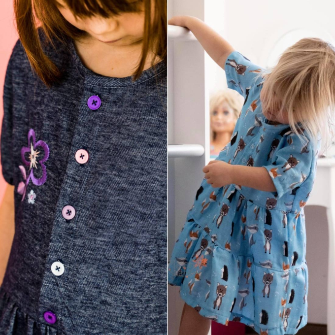 E-Book Nähfrosch Kinder Kleid LANGKAH, german