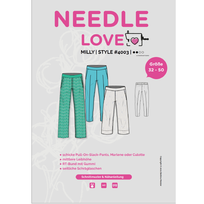 E-book Needle Love Hose MILLYpants, Duits