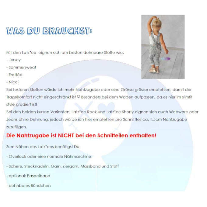 E-Book NipNaps Latzhose Latz_ee Kids, german