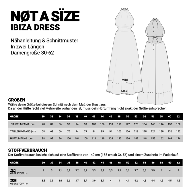 E-Book NØT A SÏZE Ibiza Dress, german