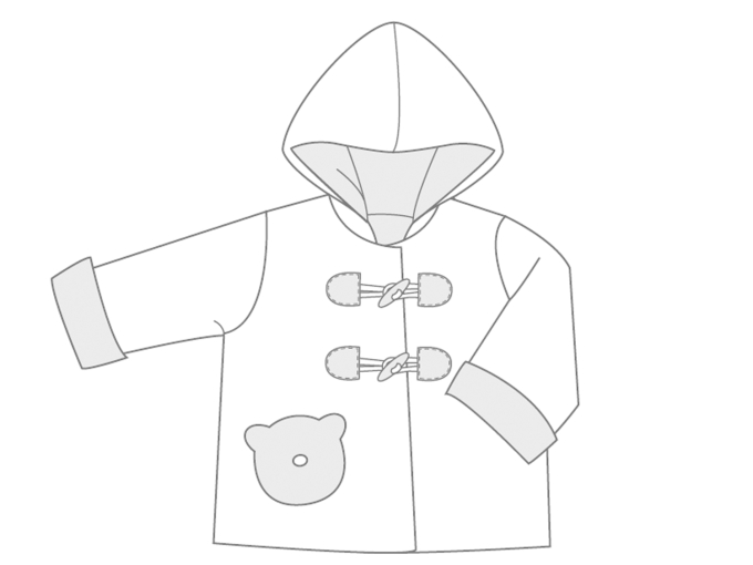 Ebook patron veste bébé enfant Brio Patternforkids, en allemand