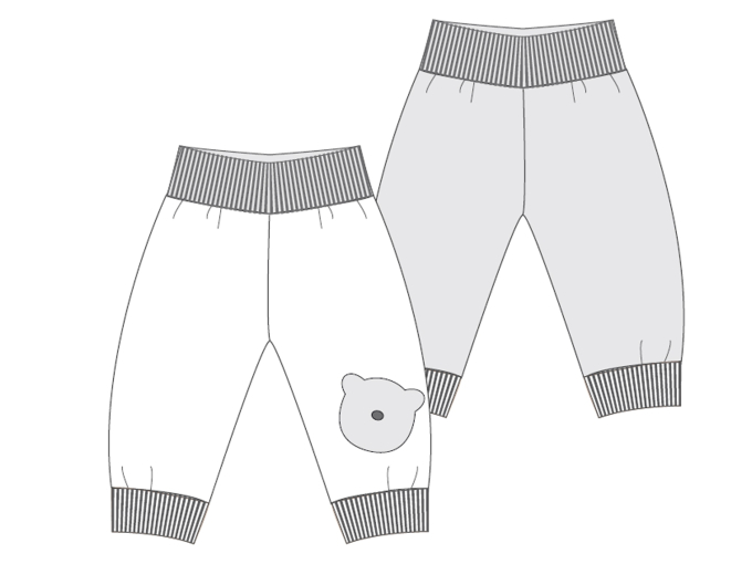 Ebook patron pantalon bébé Patternforkids, en allemand