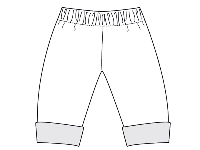 Ebook patron pantalon bébé Fiocco Patternforkids, en allemand