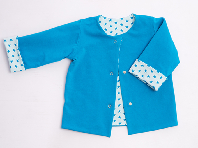Ebook patron veste bébé Flavio Patternforkids, en allemand