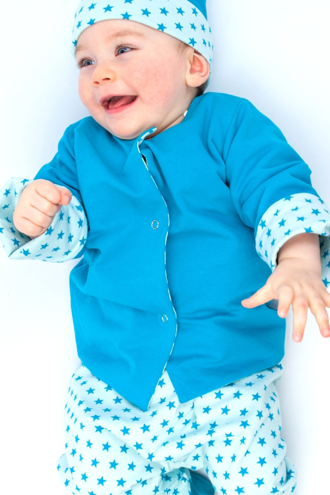 Ebook patron veste bébé Flavio Patternforkids, en allemand