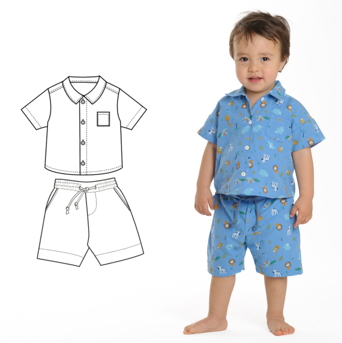 E-Book Patternforkids Tom Shirt + Pants Noah, english