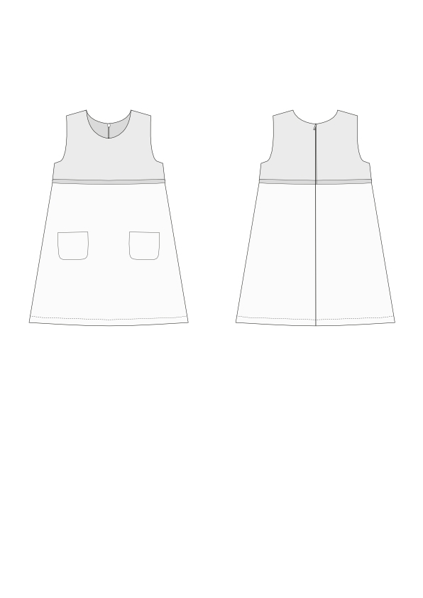 Ebook patron robe enfant Gemma Patternforkids, en allemand