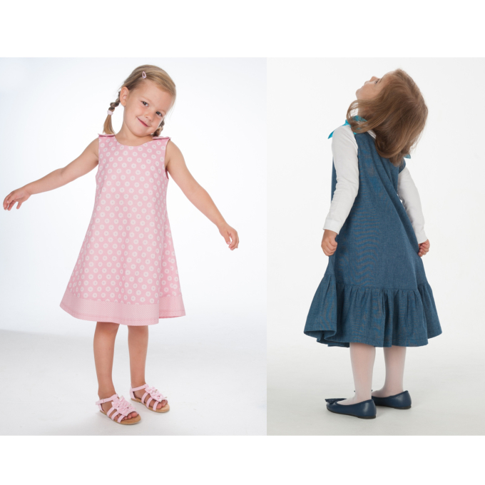 Ebook patron robe enfant Tunika Steffi & Siena Patternforkids, en allemand
