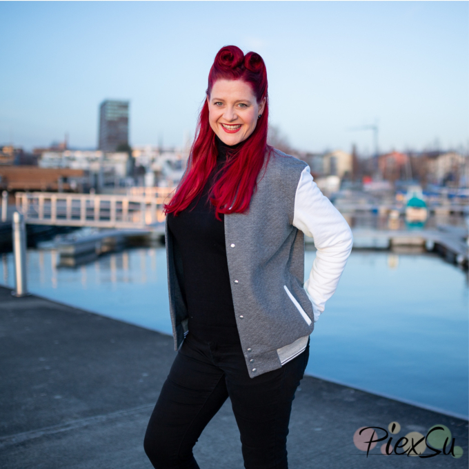 E-Book PiexSu Collegejacke Scola Damen, en allemand