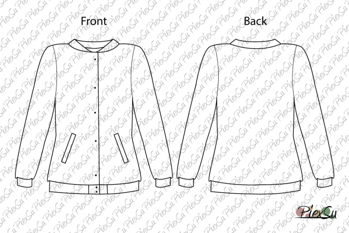 E-Book PiexSu Collegejacke Scola Damen, en allemand