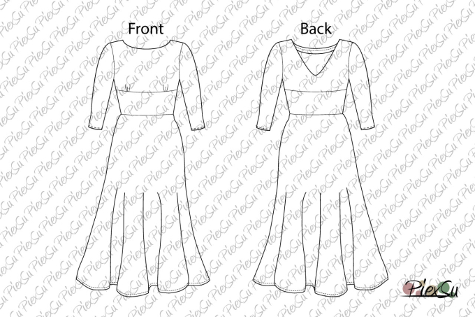 E-Book PiexSu Kleid Plat, en allemand