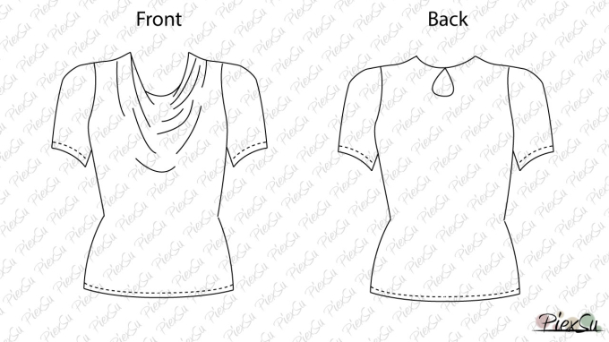 E-Book PiexSu Sunny Wasserfallshirt, en allemand