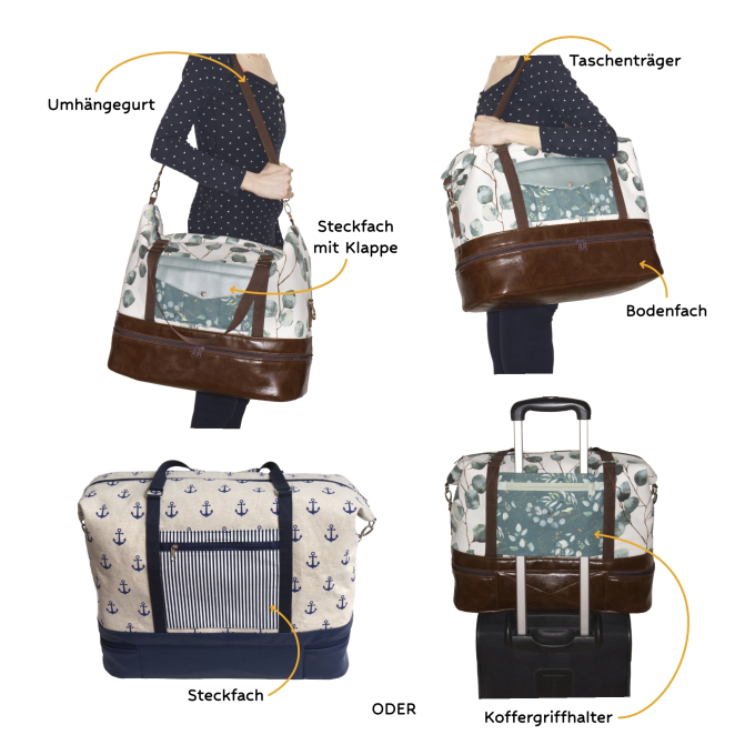 E-Book Piiieps Designs Travel Bag Wanda, English