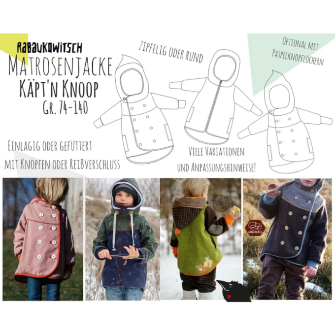 E-Book Rabaukowitsch Kinder Matrosenjacke Käpt'n Knoop