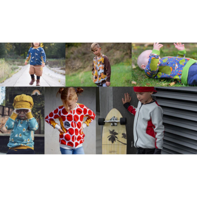 Ebook patron pullover/veste/cardigan enfant 'Schlawittchen' Rabaukowitsch, en allemand