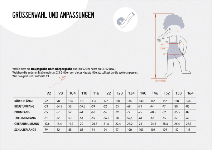 Ebook patron robe, jupe & t-shirt enfant Schabernack Rabaukowitsch, en allemand