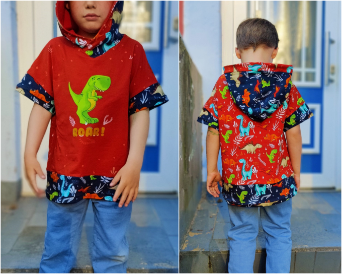 Patron t-shirt oversized enfant pdf AlldayDude Rosalieb & Wildblau, en allemand