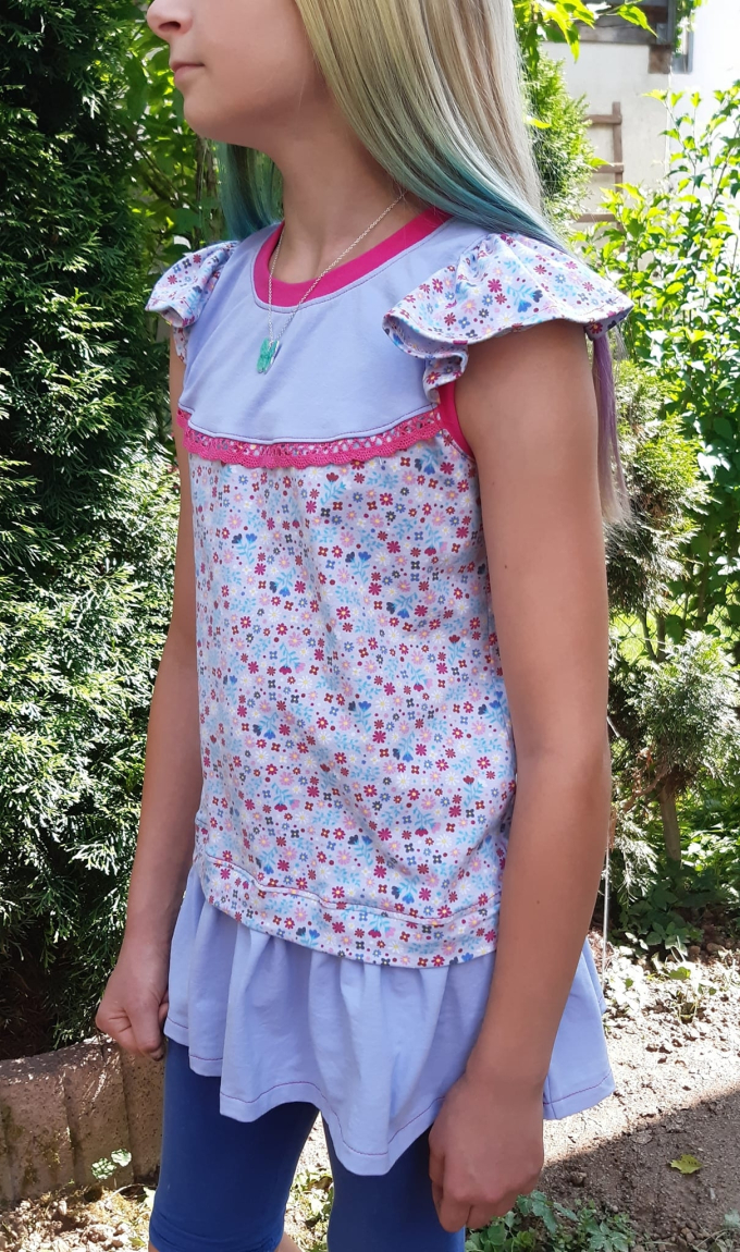 Patron robe / top enfant pdf Aurora Rosalieb & Wildblau, en allemand