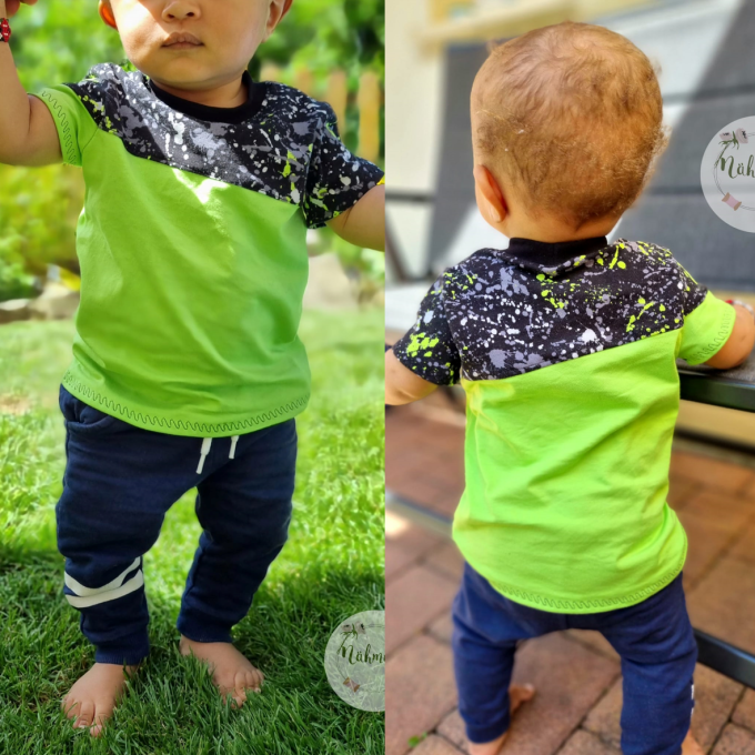Patron t-shirt enfant pdf Alpha Rosalieb & Wildblau, en allemand