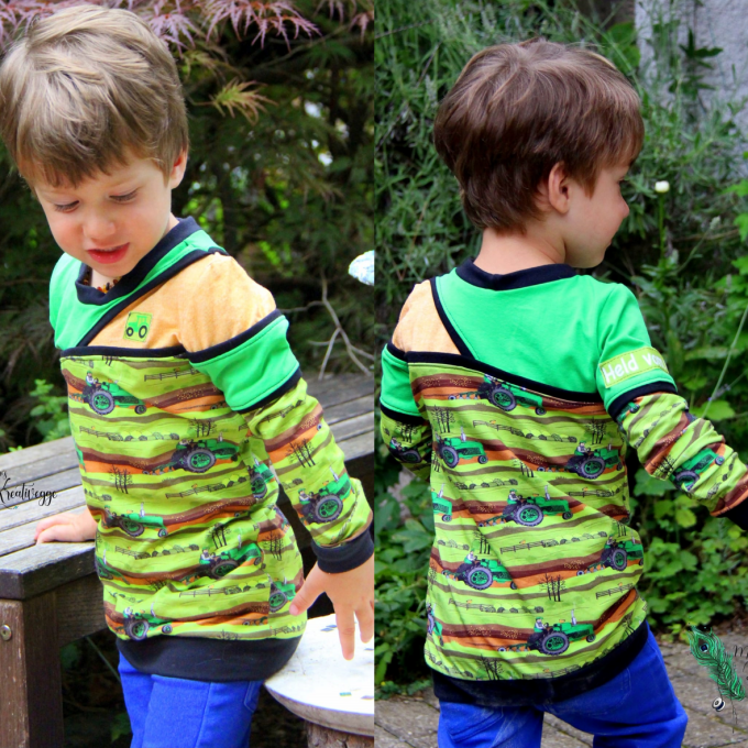 Patron t-shirt enfant pdf Alpha Rosalieb & Wildblau, en allemand