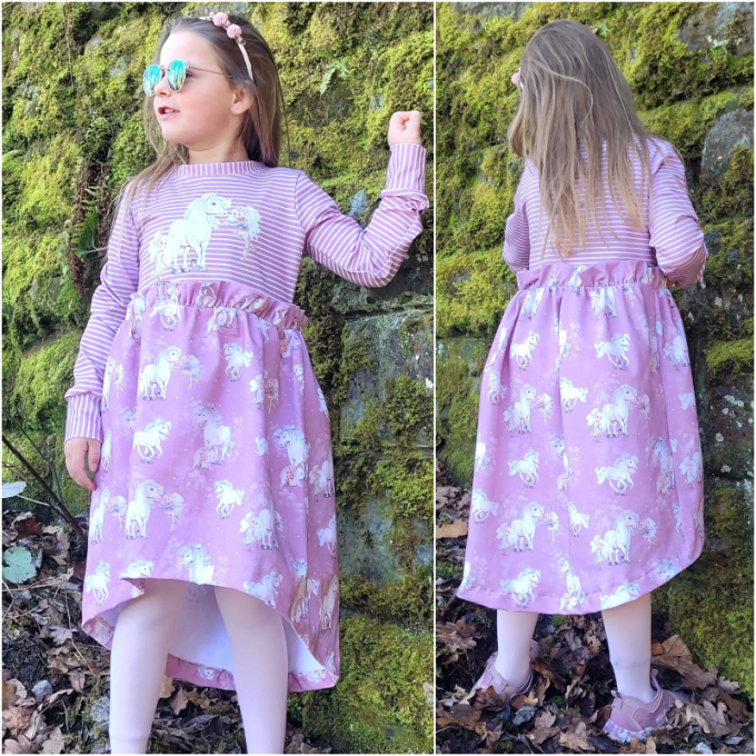 Patron robe enfant pdf Bellflower Rosalieb & Wildblau, en allemand