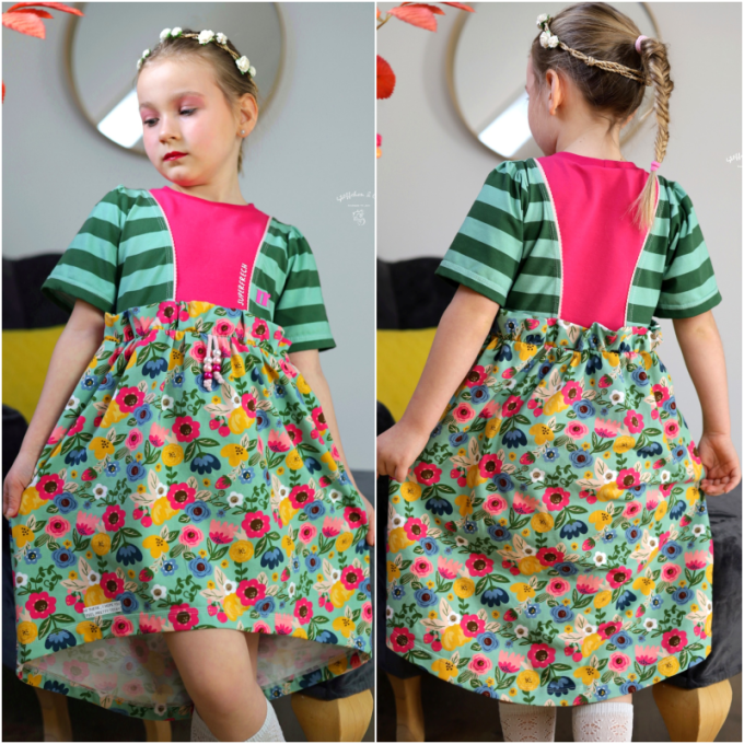 Patron robe enfant pdf Bellflower Rosalieb & Wildblau, en allemand