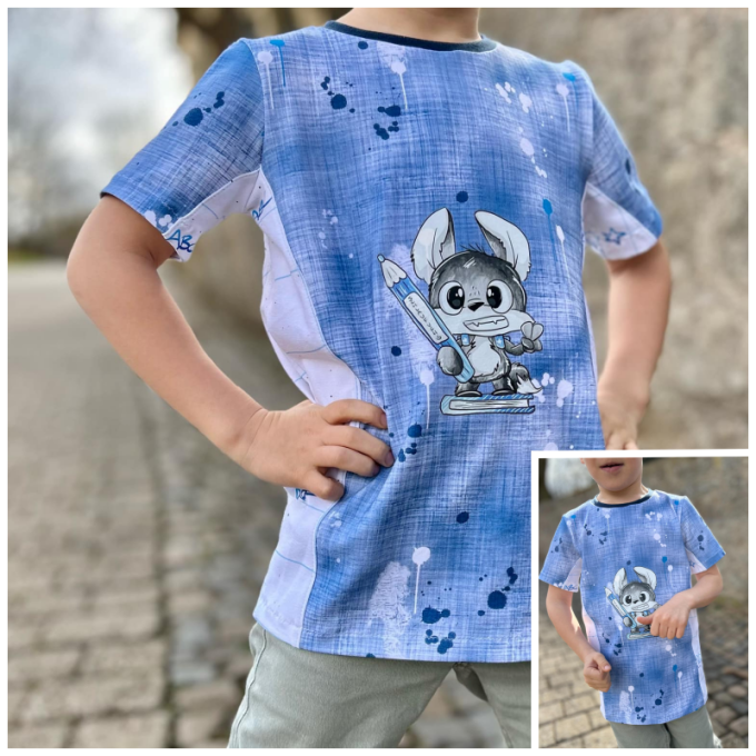 Patron t-shirt enfant pdf Bounce Shirt Rosalieb & Wildblau, en allemand
