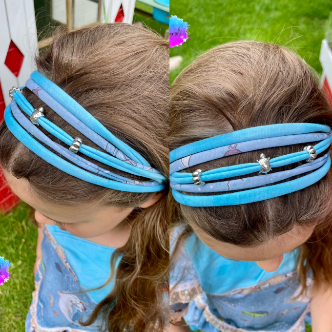 Ebook patron bandeau cheveux enfant Arriba Rosalieb & Wildblau, en allemand