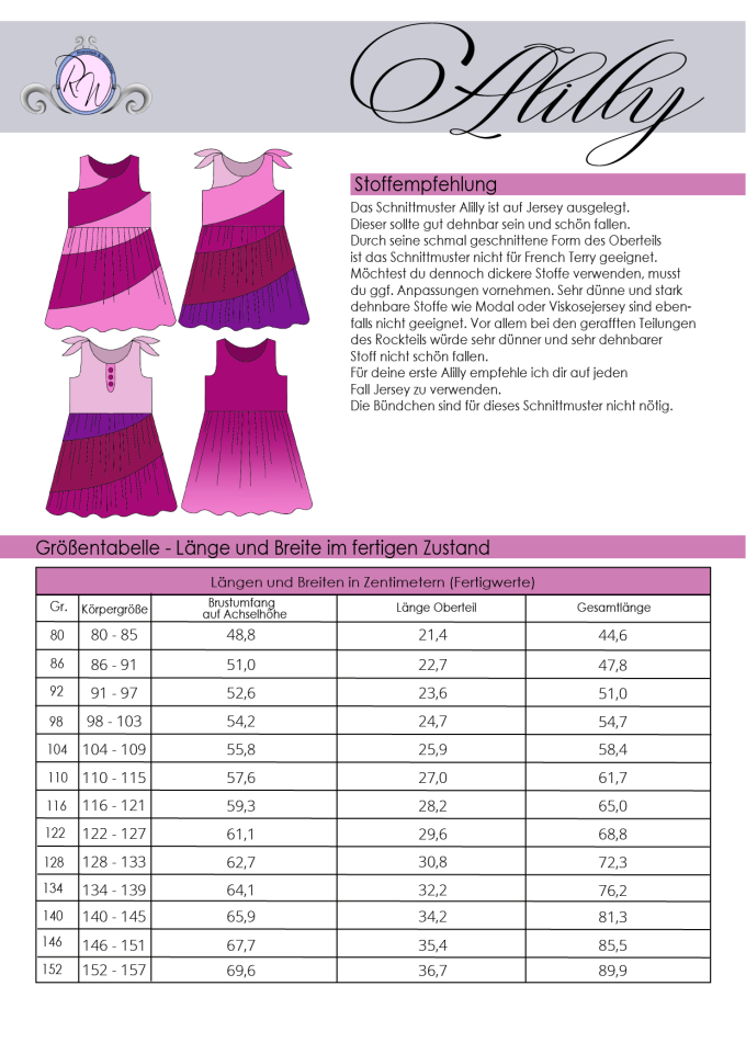 E-Book Rosalieb & Wildblau Kinderkleid Alilly