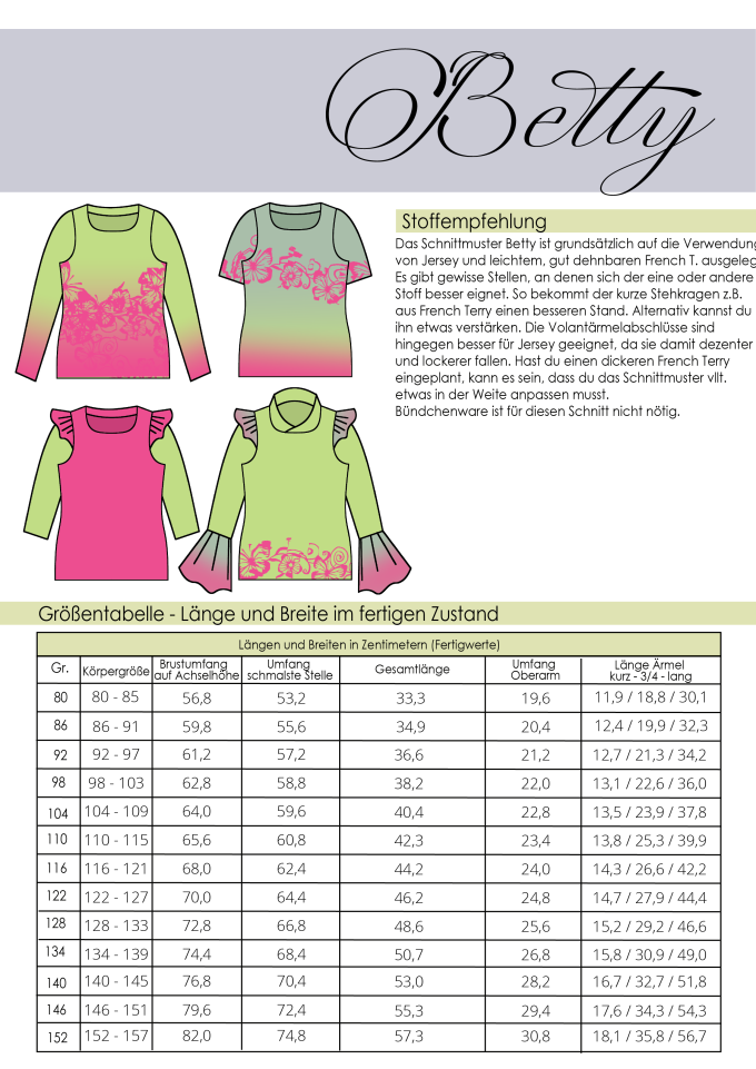 E-Book Rosalieb & Wildblau Shirt Betty Kids