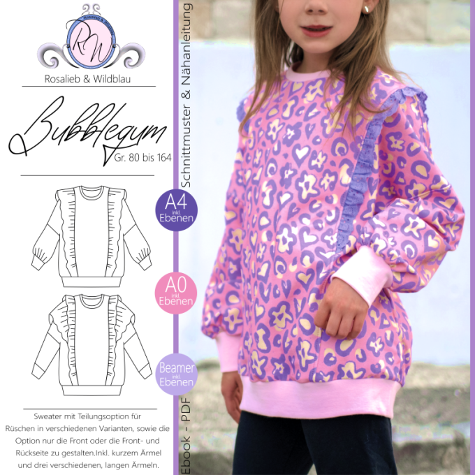 E-Book Rosalieb & Wildblau Sweater Bubblegum Kids