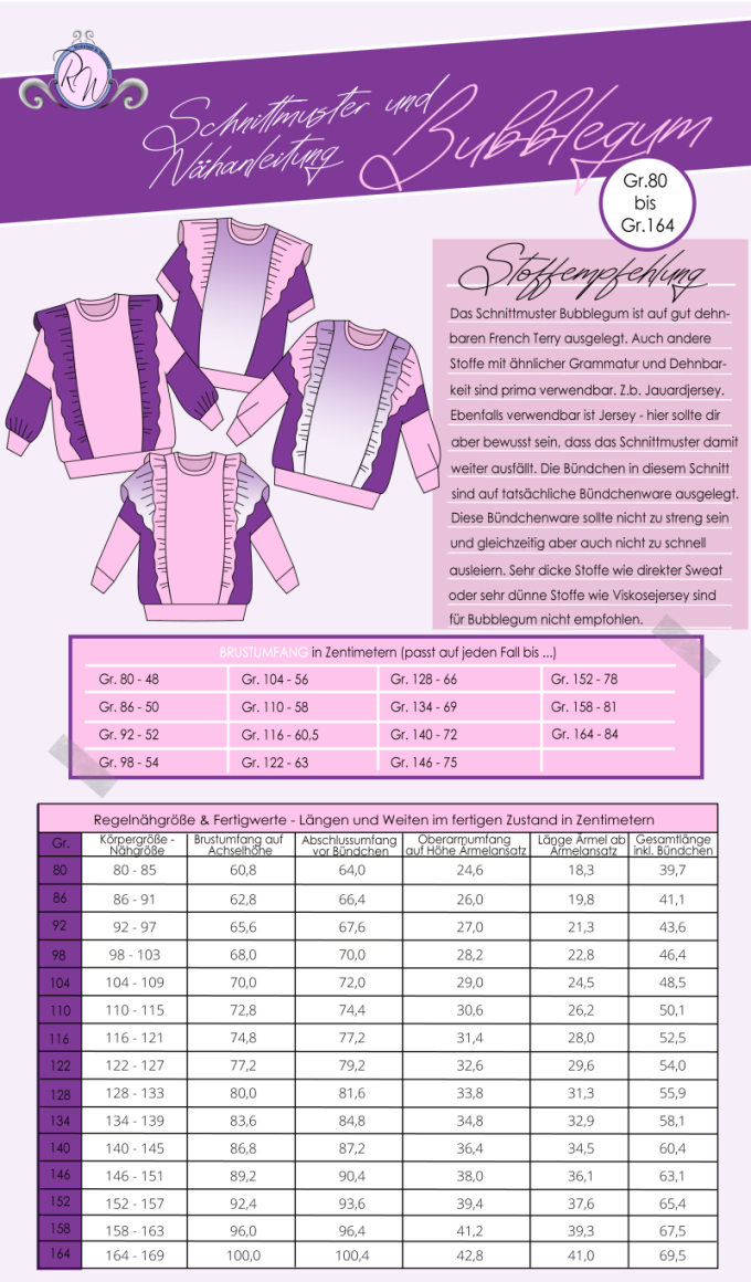 E-Book Rosalieb & Wildblau Sweater Bubblegum Kids