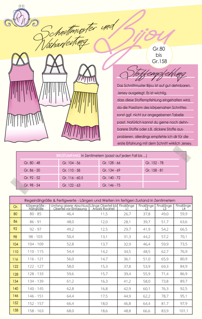 E-Book Rosalieb & Wildblau Top/Tunika/Kleid Bijou Kids