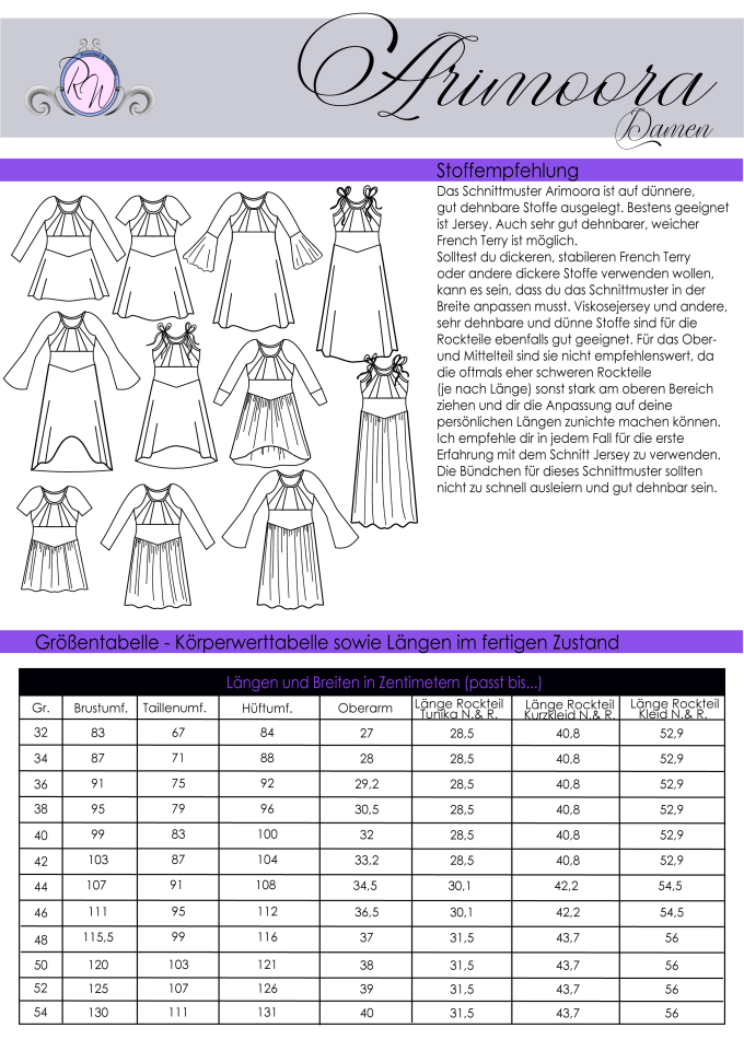 E-Book Rosalieb & Wildblau Tunika/Kleid Arimoora Damen