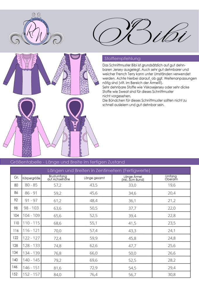 E-Book Rosalieb & Wildblau Tunika/Kleid Bibi Kids