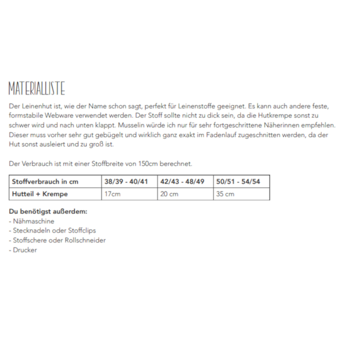 E-Book Schleiferlwerk Leinenhut, duits