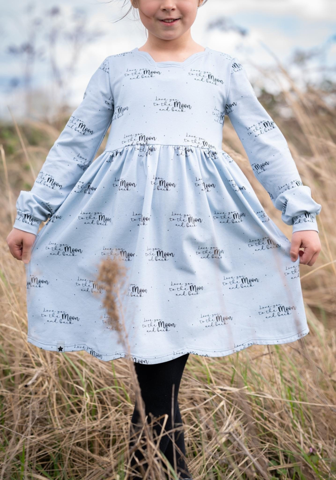 Ebook patron robe enfant Curved Dress Schneiderline, avec format vidéoprojecteur, en allemand