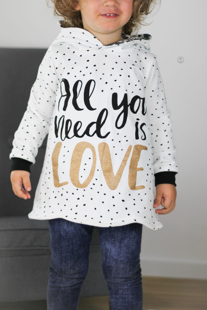 Ebook patron sweat-shirt enfant Schneiderline, pour vidéoprojecteur, en allemand