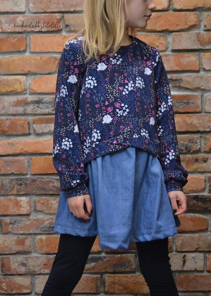 Patron robe sweat enfant pdf Layer Schneiderline, en allemand