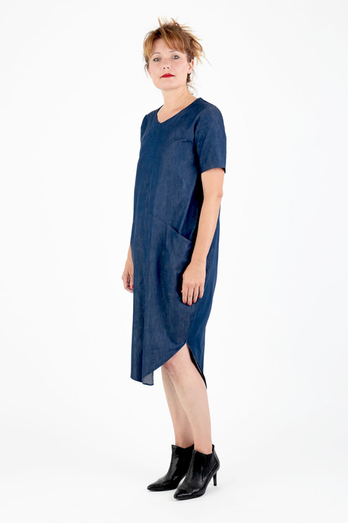 Patron robe femme pdf Trine Schnittchen Patterns, en allemand & en anglais