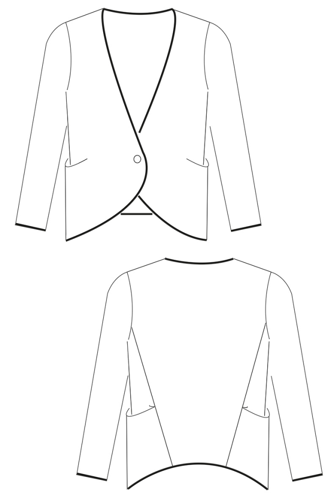 E-book Schnittchen Patterns Dames Cardigan Lola, Duits & Engels
